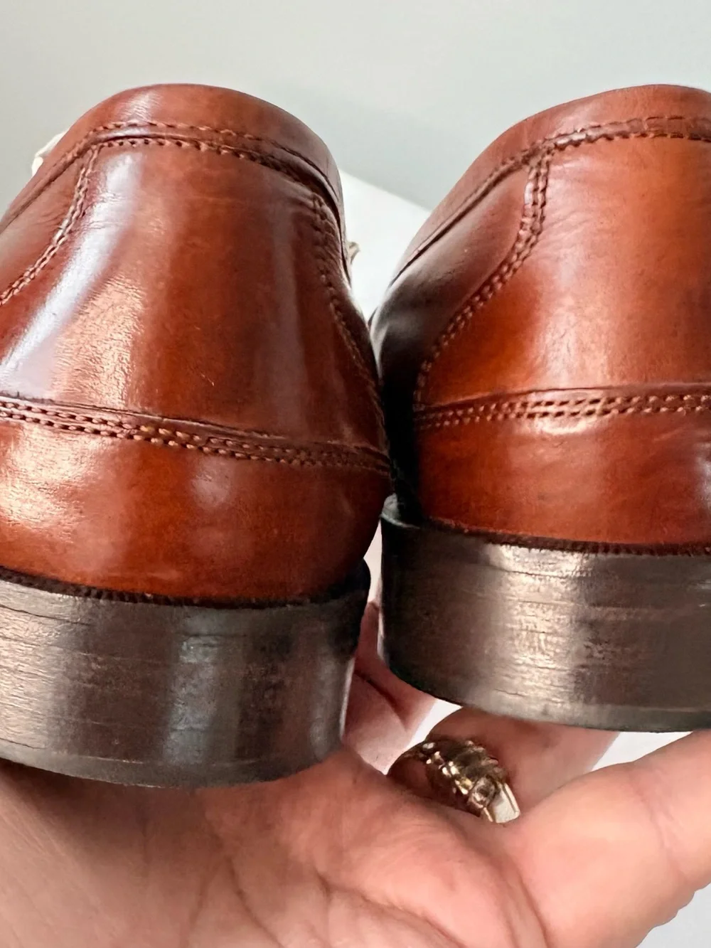 : Johnston & Murphy Italian Leather Tassel Loafers 8.5 M